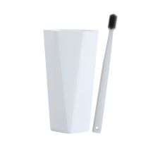 创意漱口杯牙刷杯家用情侣漱口杯刷牙杯子套装洗漱杯牙缸水杯|白色镜面杯[送牙刷一支] [新款升级加厚]大号菱形杯