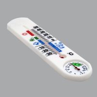 家用温湿度计大棚温度计 室内外干湿温度壁挂玻璃温度计|精品印面温湿计二支价