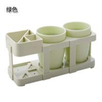 带2杯子创意漱口杯牙刷杯牙刷架套装浴室牙具座情侣刷牙刷杯套装|北欧绿