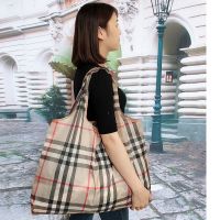 2件装加厚市购物袋单肩便携妈咪买菜包防水折叠收纳环保袋手提