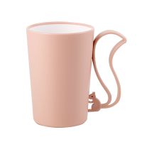 创意松鼠漱口杯可爱网红刷牙杯子学生宿舍情侣家用女生洗漱杯|藕粉色松鼠刷牙杯