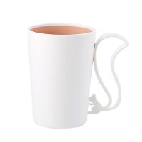 创意松鼠漱口杯可爱网红刷牙杯子学生宿舍情侣家用女生洗漱杯|白藕粉松鼠刷牙杯