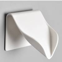 档皂盒卫生间吸壁浴室肥皂盒创意沥水粘贴免打孔置物架香皂盒|象牙白 普通款[3个装]