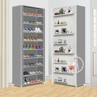 多层简易鞋架宿舍家用全景防尘带布罩鞋柜收纳柜