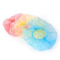 浴帽女性防水浴帽儿童防水洗澡成人款焗油染发头套头帽干发帽|颜色随机加厚包装 20个装