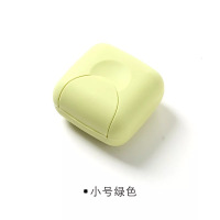 创意可爱旅行香皂盒带锁扣糖果色香皂盒防水防漏肥皂盒手工香皂盒|清新绿 2个装(大号)
