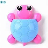 创意可爱小乌龟吸盘牙刷架牙刷牙膏架牙具架吸壁式收纳盒|蓝色1只