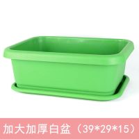 种菜盆蔬菜种植盆室内阳台种菜加厚塑料花盆土培蔬菜家庭菜园|大加厚加宽绿色[送托盘] 2盆(赠2种+营养土2份+种植工具)