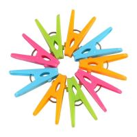 塑料夹子家用防风晾晒夹内衣内裤晾衣夹大小号封口夹|普通款 40个装