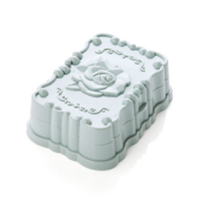 创意居家玫瑰花带盖防水香皂盒 卫生间沥水皂托肥皂盒|睿智蓝 4个装【值】