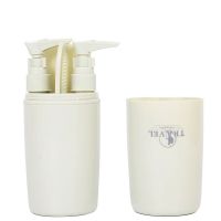 户外旅行便携洗漱杯套装出差旅游牙膏牙刷收纳盒分装瓶洗漱6件套|标准四件套抹茶绿