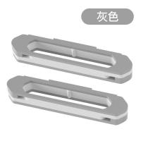 一变四折叠置物浴室拖鞋架能创意卫生间免打孔挂壁毛巾置物架|【折叠款1变3】2个装-灰色