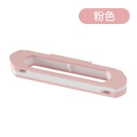 一变四折叠置物浴室拖鞋架能创意卫生间免打孔挂壁毛巾置物架|[折叠款1变3]1个装-粉色