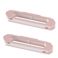 一变四折叠置物浴室拖鞋架能创意卫生间免打孔挂壁毛巾置物架|[折叠款1变3]2个装-粉色