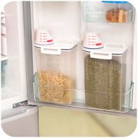 家用装米桶储米箱防虫防潮装米箱塑料米桶面粉收纳盒厨房米缸米罐|[2个装圆盖密封罐无量杯] 4斤装