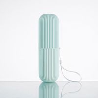 旅行牙刷盒便携套装能刷牙杯缸漱口杯牙具盒收纳盒旅游洗漱杯|北欧蓝条纹