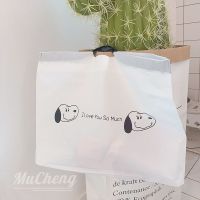 ins风查理可爱史努比可折叠手提袋 旅行抽绳衣物礼品收纳袋购物袋