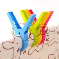 加大大号防风夹塑料衣服夹晒被子夹晾衣夹大被夹子十字绣|颜色随机12个装