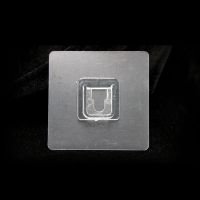 置物架贴片备用配件背贴免打孔卫生间浴室墙壁吸盘黏胶挂钩魔术贴|正方形贴片 2片装