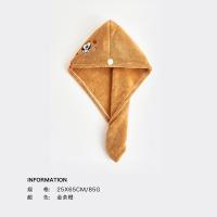 干发帽女吸水速干浴帽包头巾可头巾擦头发速干帽|金茶橙