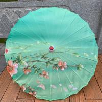舞蹈伞手工伞工艺伞跳舞伞道具古装拍照绸布伞油纸伞吊顶伞|春色满园 伞面直径82cm+中国结+伞袋