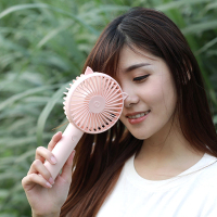 手持usb小风扇迷你可充电学生随身便携式宿舍超静音床上手拿小型小电风扇办公室电池桌面大风力台式婴儿手握