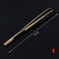 铜制茶夹6君子茶镊子 泡茶工具茶杯夹喝茶功夫茶具配件茶道六君子|铜制茶夹