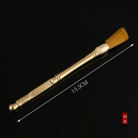 铜制茶夹6君子茶镊子 泡茶工具茶杯夹喝茶功夫茶具配件茶道六君子|铜制养壶笔