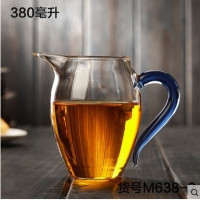 玻璃公道杯 公杯茶漏套装加厚耐热大号茶海分茶器功夫 茶具配件|蓝色同款
