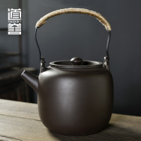 紫砂泡茶壶大容量家用整套提梁壶功夫茶具复古茶杯非烧水壶|麻绳紫砂提梁壶500ml
