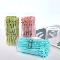 水果叉子套装一次性卡通创意可爱蛋糕甜品点心小叉子家用吃水果签