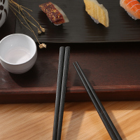 合金筷家用10双装高档耐高温酒店寿司餐厅日式料理尖头筷子|241mm樱花日式5双