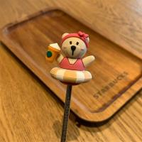 音符搅拌棒鱼尾水钻挂饰不锈钢咖啡搅拌棒金属咖啡勺樱花棒|夏日泳圈小熊搅拌棒19cm