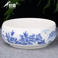 茶洗大号特大笔洗水盂水洗茶碗陶瓷功夫茶具配件茶道零配家用茶盘|茶洗中号-风景