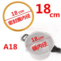 通用老式老款铝制高压锅密封圈牛筋胶圈压力锅垫圈配件18-32cm|A18(锅内径18cm)