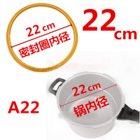 通用老式老款铝制高压锅密封圈牛筋胶圈压力锅垫圈配件18-32cm|A22(锅内径22cm)