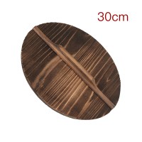 章丘铁锅木匠手工健康环保杉木炒锅盖炭化木质锅盖家用实木|30cm(炒锅专用)