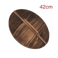 章丘铁锅木匠手工健康环保杉木炒锅盖炭化木质锅盖家用实木|42cm(炒锅专用)