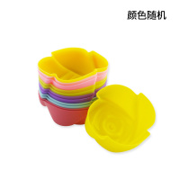 宝宝辅食小蛋糕硅胶模具果冻布丁圆形模子马芬马芬杯子耐高温烘焙|玫瑰12个装