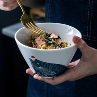 北欧陶瓷碗单个碗 大号米饭碗吃饭碗汤面碗糖水碗 家用西餐具套装