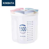 日本米桶 防蛀防虫防潮密封家用收纳盒储米箱米缸米罐小号|3盖储物罐1500ml(不含礼品)