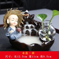 茶宠摆件可养倒流香禅意小和尚精品茶道茶玩茶宝茶桌茶具配件|水莲*棋