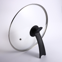 锅盖钢化玻璃盖不粘锅蒸锅家用透明盖子炒锅30 32 通用圆把手|26CM可立把手