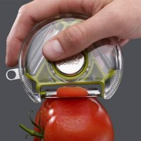 英国不锈钢3合1水果去皮器多用削皮器刮皮器刨丝器|绿色