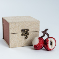 同款变色荔枝茶宠简约创意摆件精品可养个性茶玩茶道茶具配件|荔枝茶宠两粒礼盒装