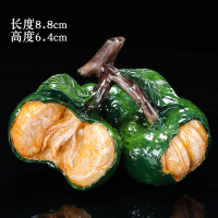 同款变色荔枝茶宠简约创意摆件精品可养个性茶玩茶道茶具配件|开口笑橘子[生]