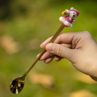 304不锈钢咖啡勺子搅拌创意个性欧式漂亮好看的小勺子短柄|太阳镜(银色)勺子20厘米长