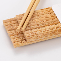 家庭用公筷子30双装分餐快子档天然竹筷防霉温家用筷子非实木|20双加粗手工磨光日月星辰雕刻(袋装7.5mm粗)