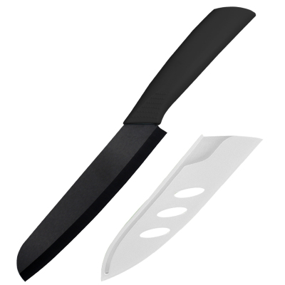 黑刃日式陶瓷刀 多功能料理刀 寿司刀宝宝辅食专用刀 吧台水果刀|黑