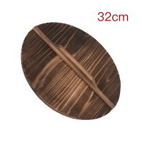 章丘铁锅木匠手工健康环保杉木炒锅盖炭化木质锅盖家用实木|32cm(炒锅专用)